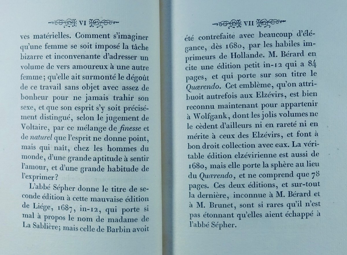 Sablière (antoine De Rambouillet De La) - Madrigals Of Monsieur De La Sablière. Delangle, 1825.-photo-6