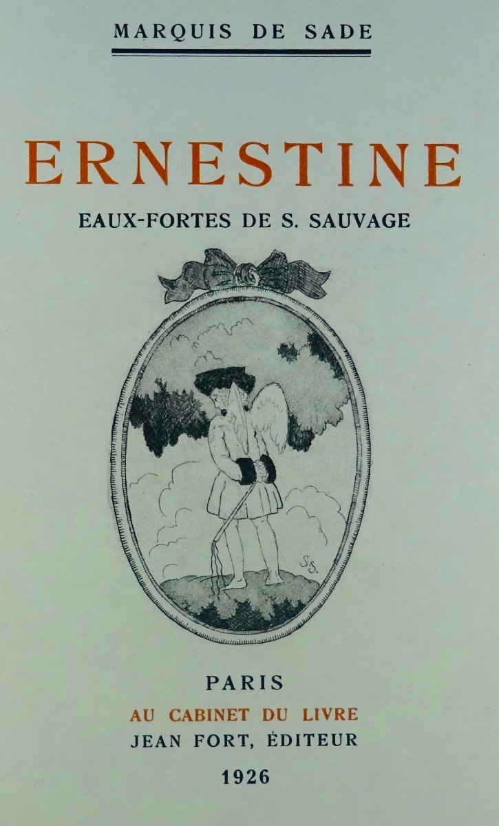 Sade (daf) - Ernestine. At The Cabinet Du Livre, Jean Fort, 1926. Illustrated By Sylvain Sauvage.-photo-3