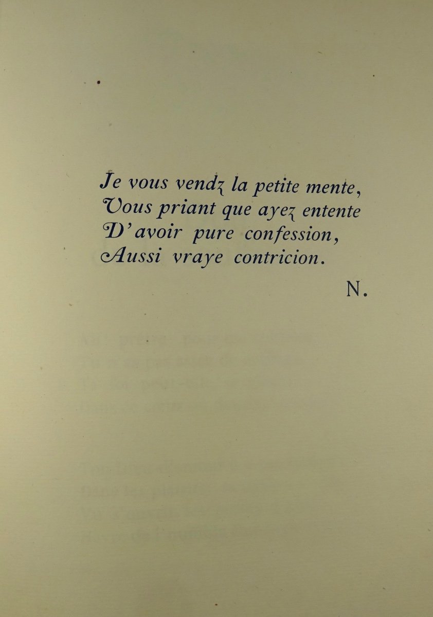 SALMON (André) - Ventes d'amour, poèmes, par monsieur. Bernouard, 1921, exemplaire numéroté.-photo-1