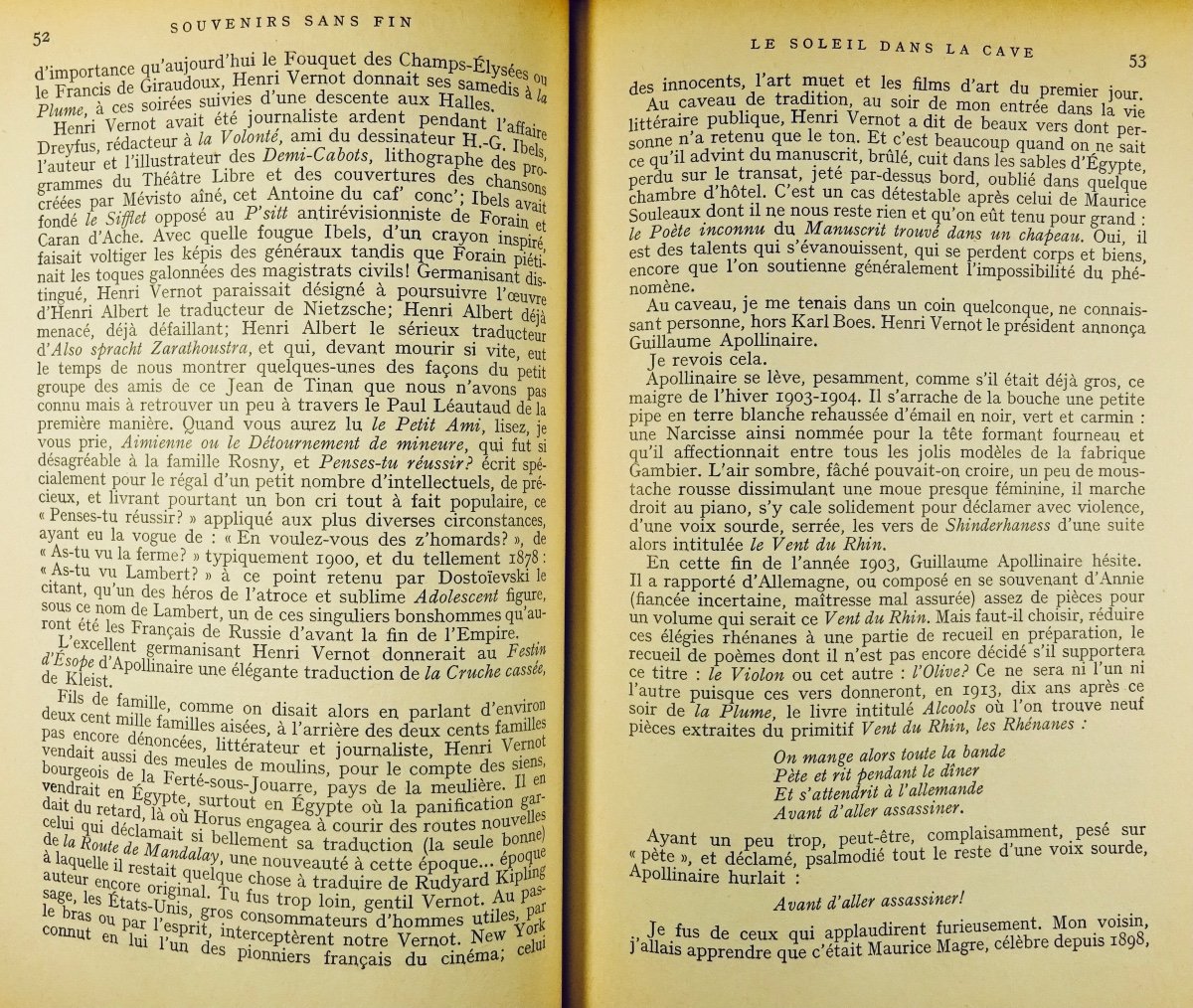 SALMON- Souvenirs sans fin. Première époque (1903-1908). Gallimard, 1955. Envoi de l'auteur.-photo-2