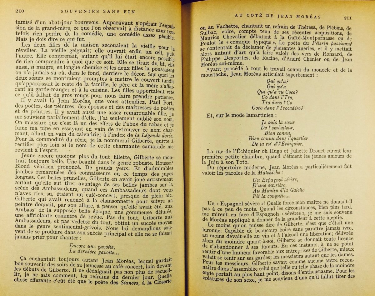 Salmon- Endless Memories. First Period (1903-1908). Gallimard, 1955. Sent By The Author.-photo-5
