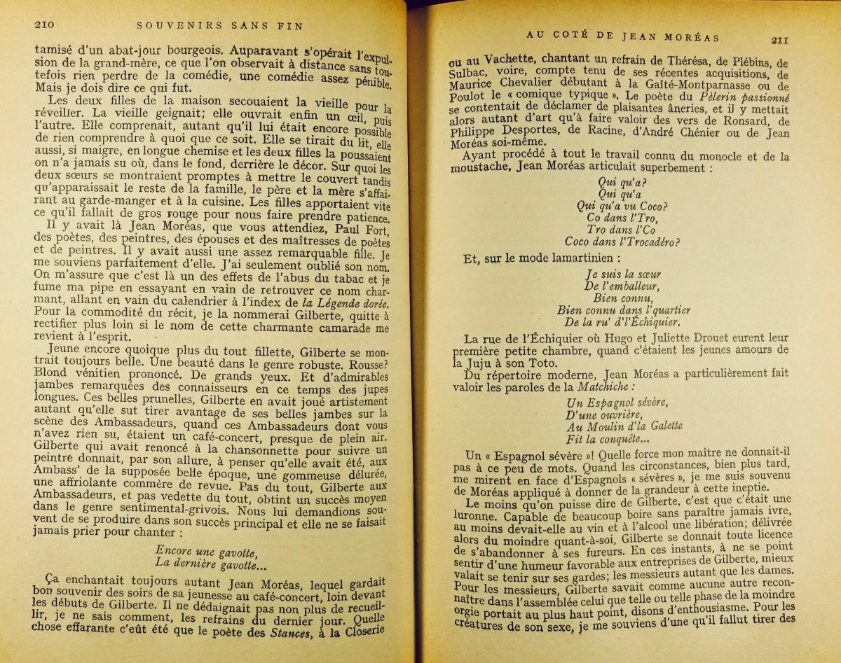 SALMON- Souvenirs sans fin. Première époque (1903-1908). Gallimard, 1955. Envoi de l'auteur.-photo-5