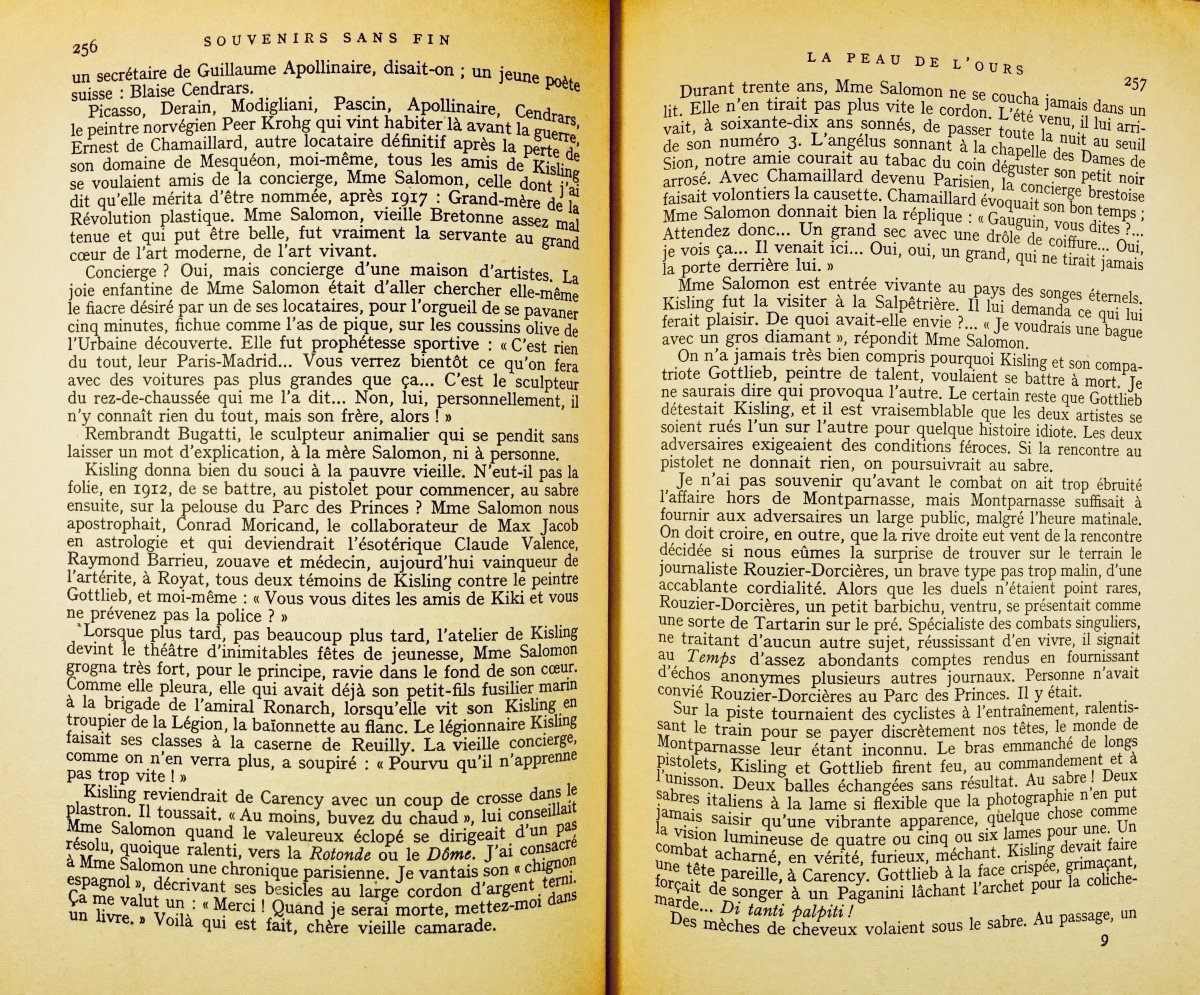 SALMON - Souvenirs sans fin. Deuxième époque (1908-1920). Gallimard, 1956. Envoi de l'auteur.-photo-6