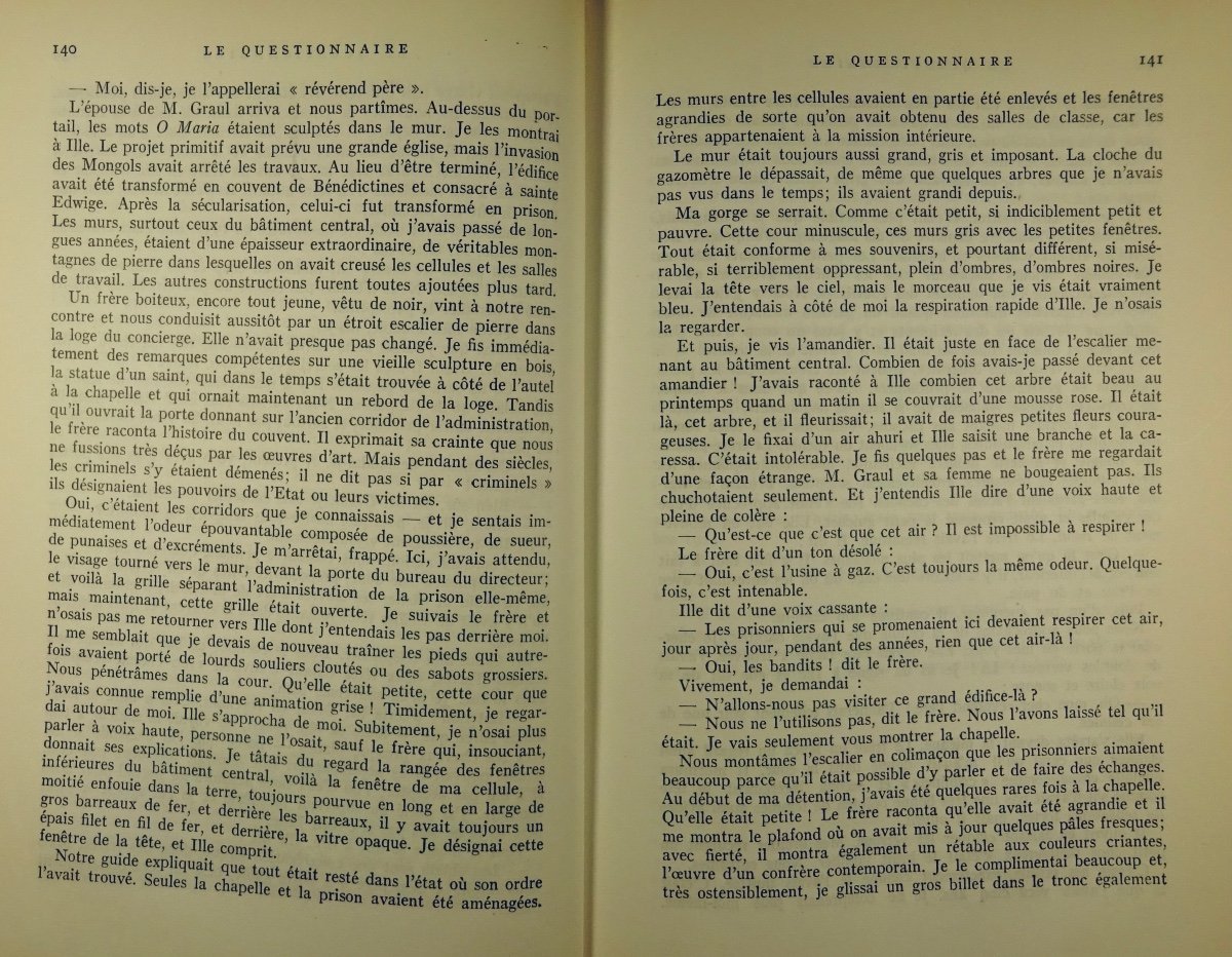 Salomon (ernst Von) - The Questionnaire. Gallimard, 1953. Original Edition In French.-photo-4