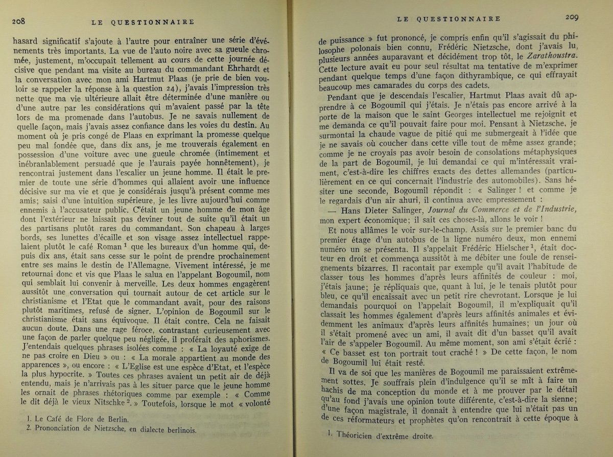 Salomon (ernst Von) - The Questionnaire. Gallimard, 1953. Original Edition In French.-photo-5