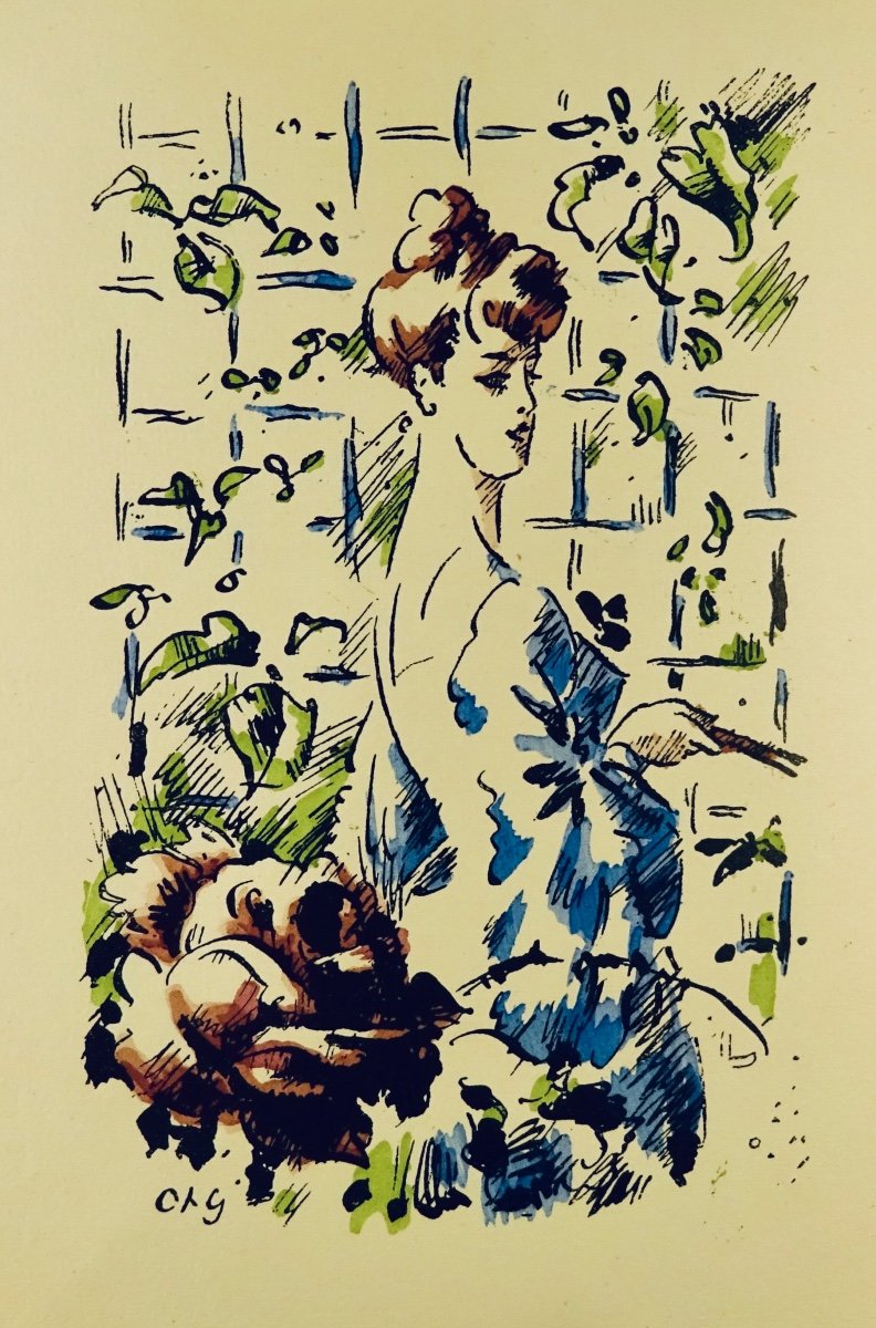 SAMAIN (Albert) - Contes. Jonquières et Cie, 1923, illustré par Charles GUÉRIN.-photo-3