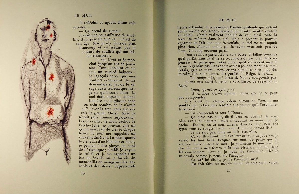 SARTRE (Jean-Paul) - Théâtre. Gallimard, 1945. Illustré par Mario PRASSINOS.-photo-3