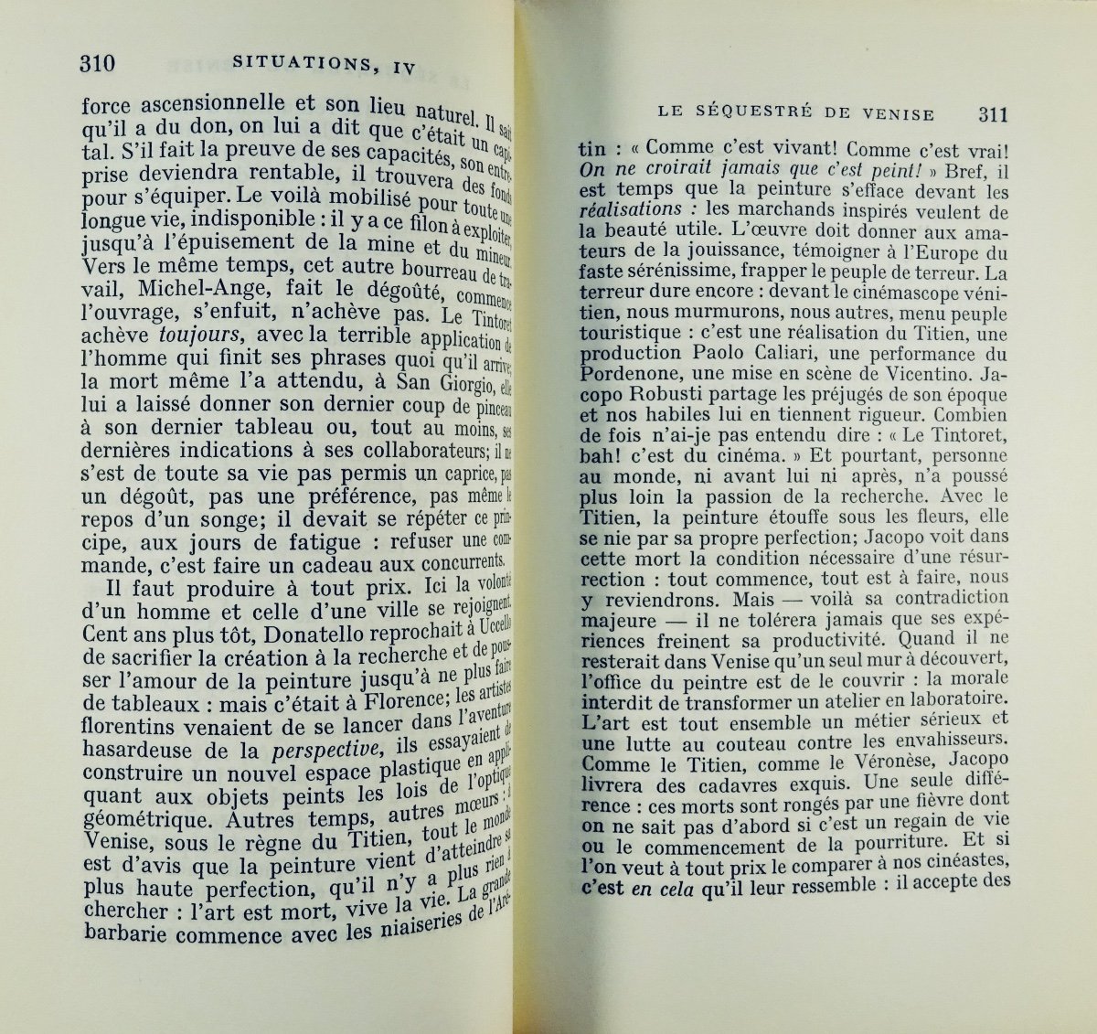 Sartre (jean-paul) - Situations, Iv. Portraits. Gallimard, 1964. First Edition.-photo-5