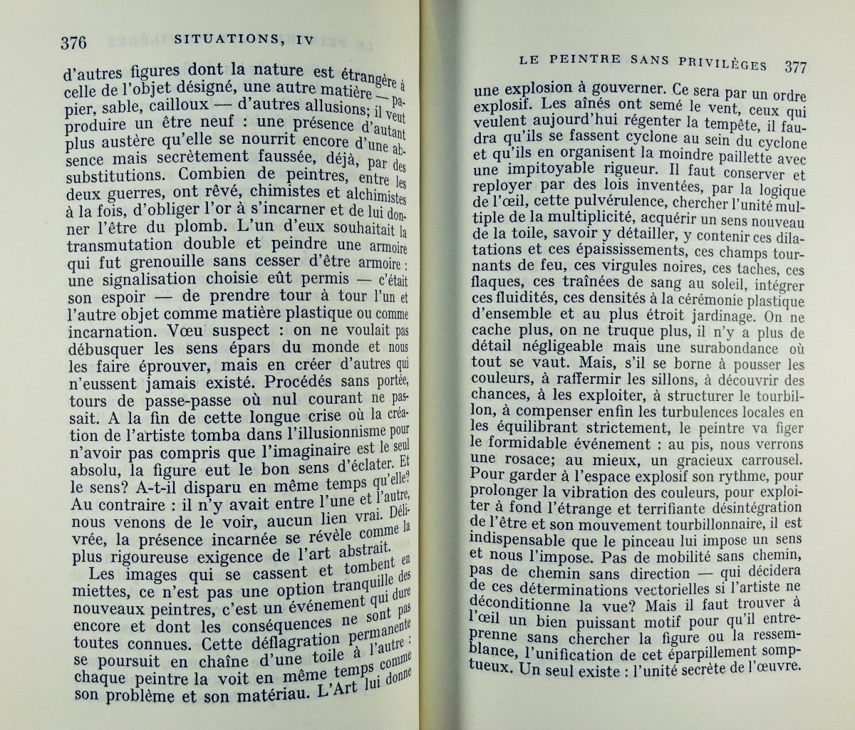 Sartre (jean-paul) - Situations, Iv. Portraits. Gallimard, 1964. First Edition.-photo-6