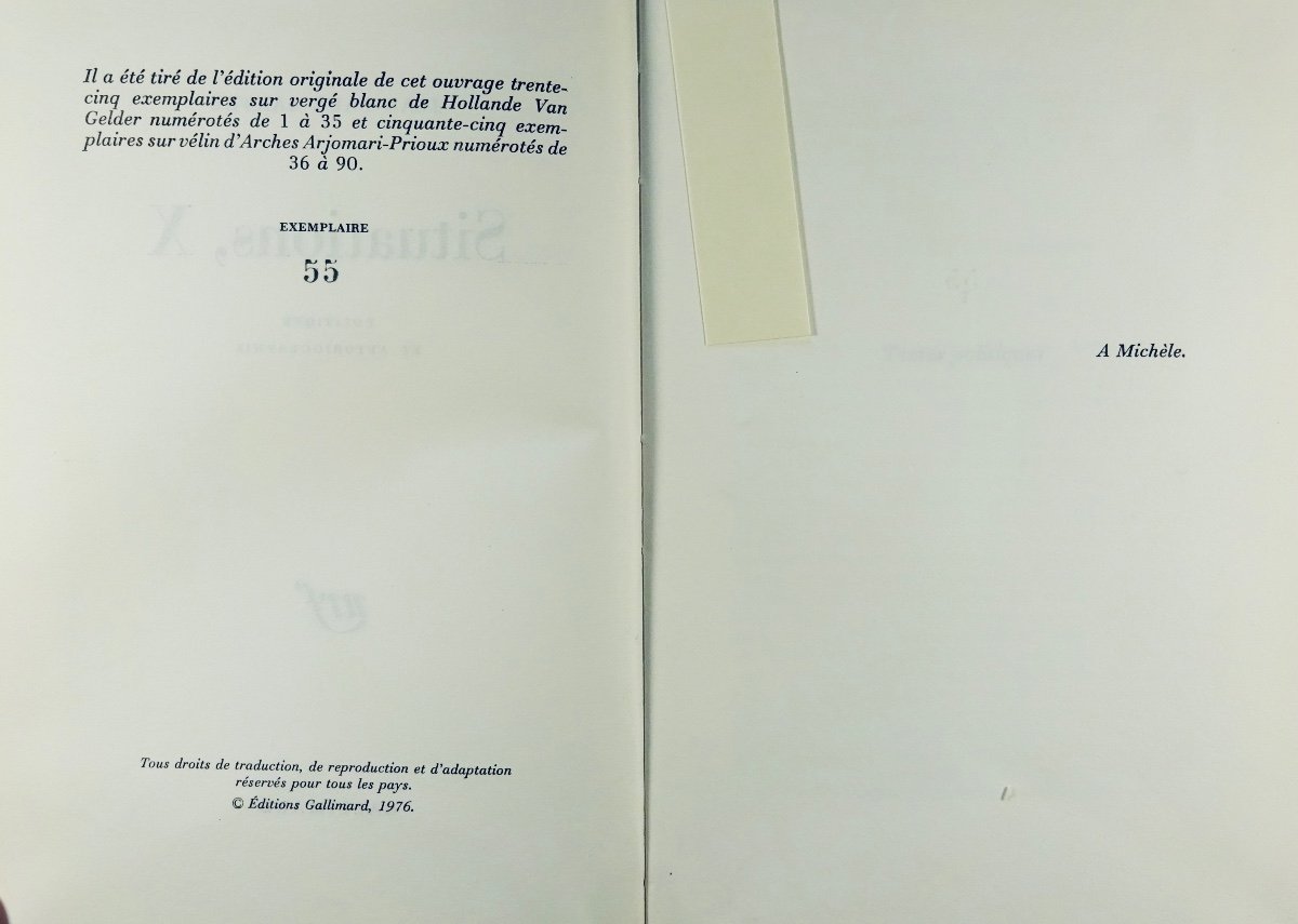 Sartre - Situations, X. Politics And Autobiography. Gallimard, 1976, Original Edition.-photo-3