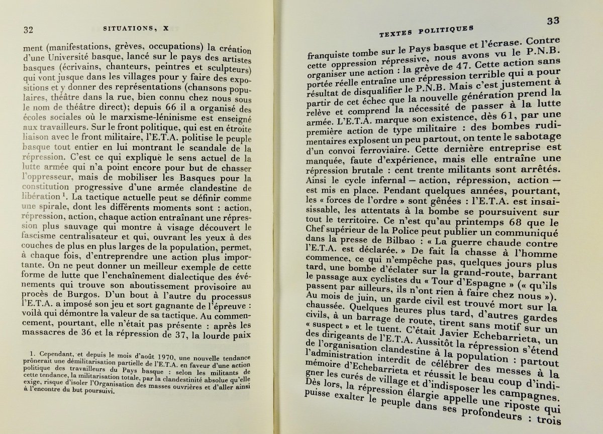Sartre - Situations, X. Politics And Autobiography. Gallimard, 1976, Original Edition.-photo-2