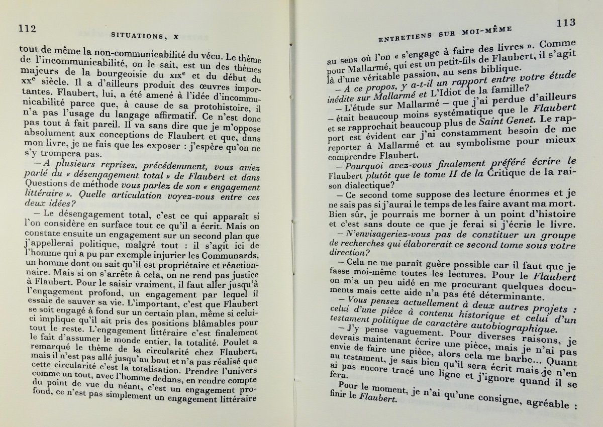 Sartre - Situations, X. Politics And Autobiography. Gallimard, 1976, Original Edition.-photo-5