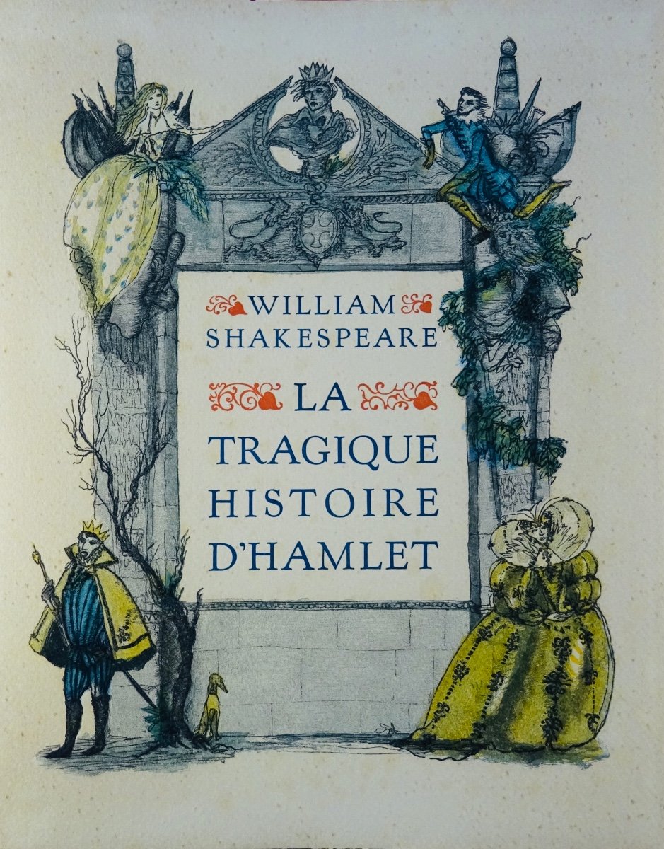 SHAKESPEARE - La Tragique histoire d'Hamlet. Blaizot, 1947, illustrations de SCHMIED.