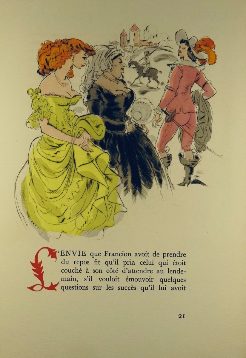 Sorel - The True Comic Story Of Francion. Union Printing, 1955, Illustrations By Schem.-photo-2