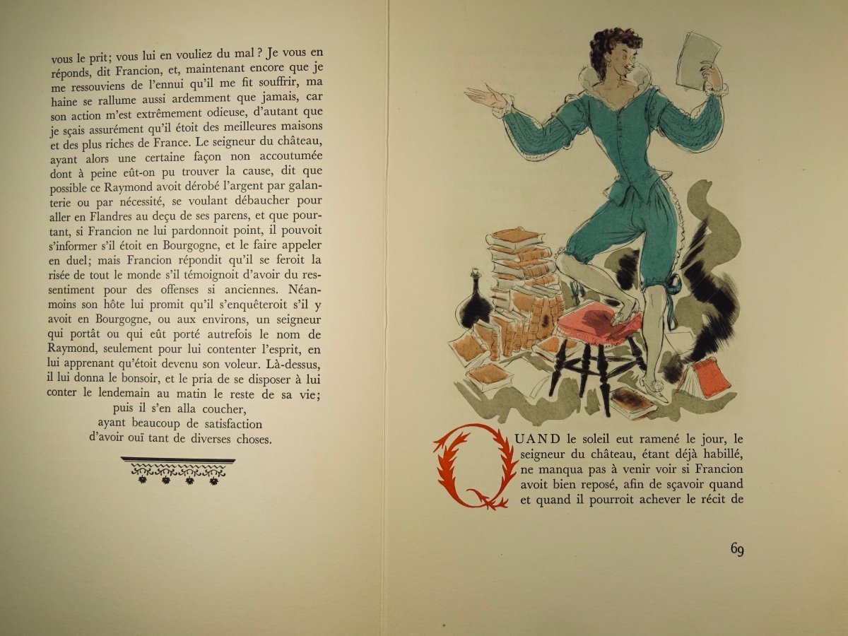 Sorel - The True Comic Story Of Francion. Union Printing, 1955, Illustrations By Schem.-photo-6