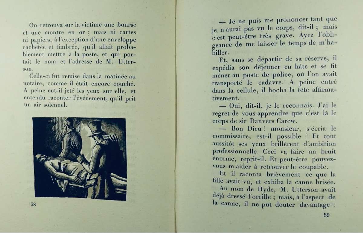 Stevenson The Fantastic Case Of Dr Jekyll And Mr Hyde. Jonquières, 1926, Constant Le Breton.-photo-5