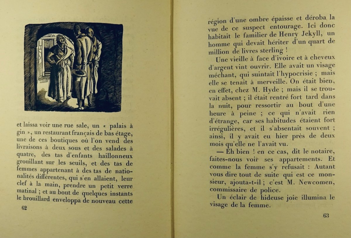 Stevenson The Fantastic Case Of Dr Jekyll And Mr Hyde. Jonquières, 1926, Constant Le Breton.-photo-6