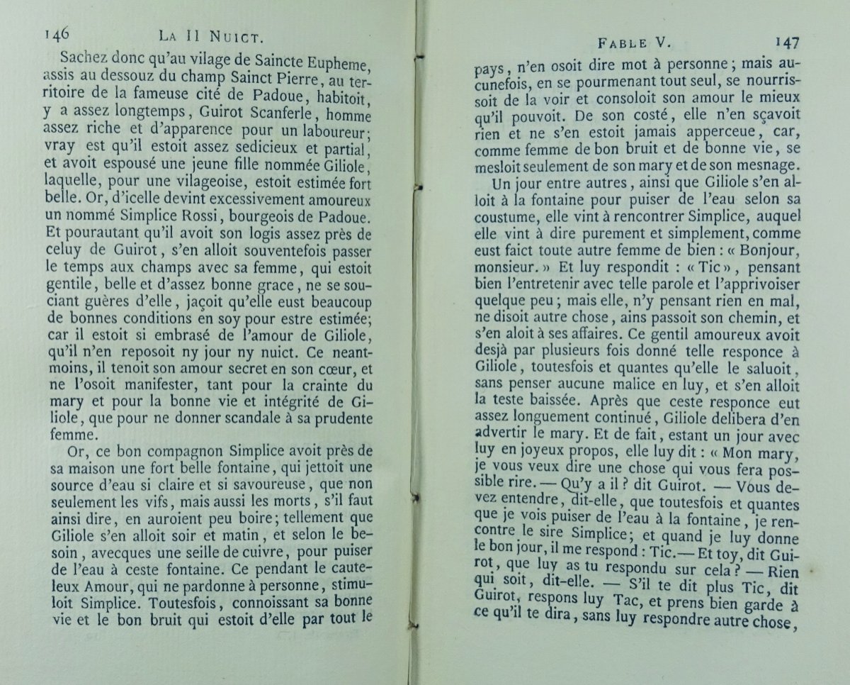 Straparole - The Facetious Nights Of Straparole. Jannet, 1857, Publisher's Cardboard.-photo-4