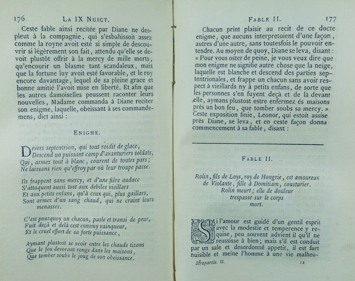 STRAPAROLE - Les Facétieuses nuits de Straparole. Jannet, 1857, cartonnage d'éditeur.-photo-8