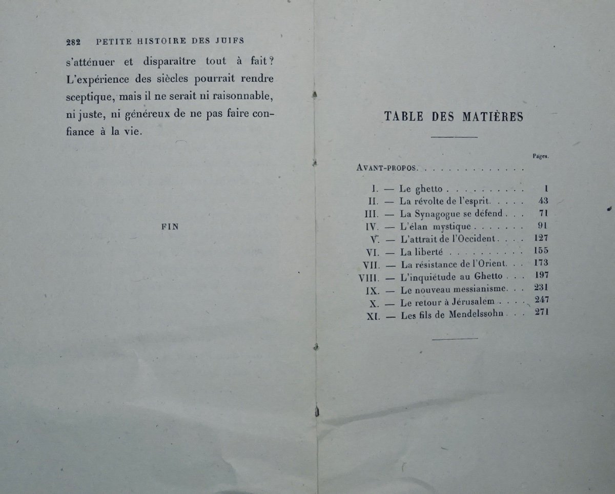 THARAUD (Jérôme et Jean) - Petite histoire des juifs. Plon, 1927, édition originale.-photo-8