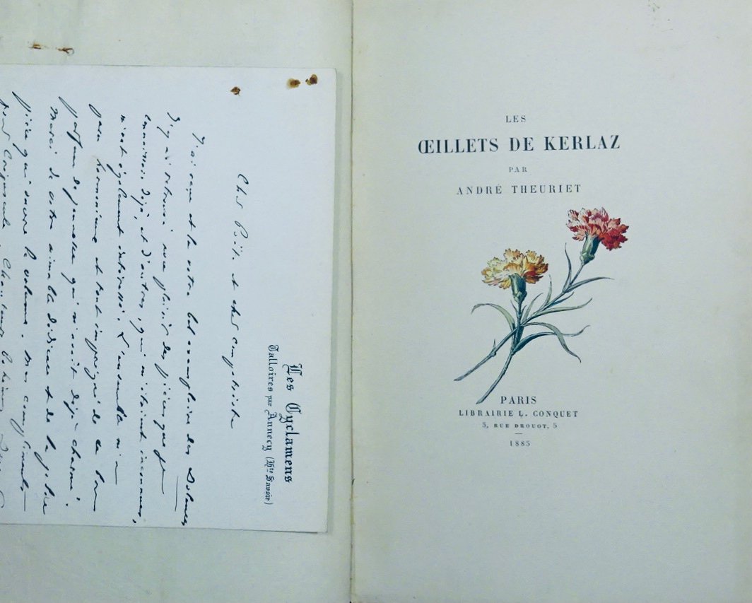 Theuriet (andré) - The Carnations Of Kerlaz. Librairie L. Conquet, 1885, Illustrated By Rudaux.-photo-3