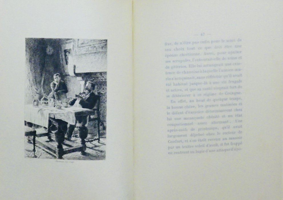 Theuriet (andré) - The Carnations Of Kerlaz. Librairie L. Conquet, 1885, Illustrated By Rudaux.-photo-5