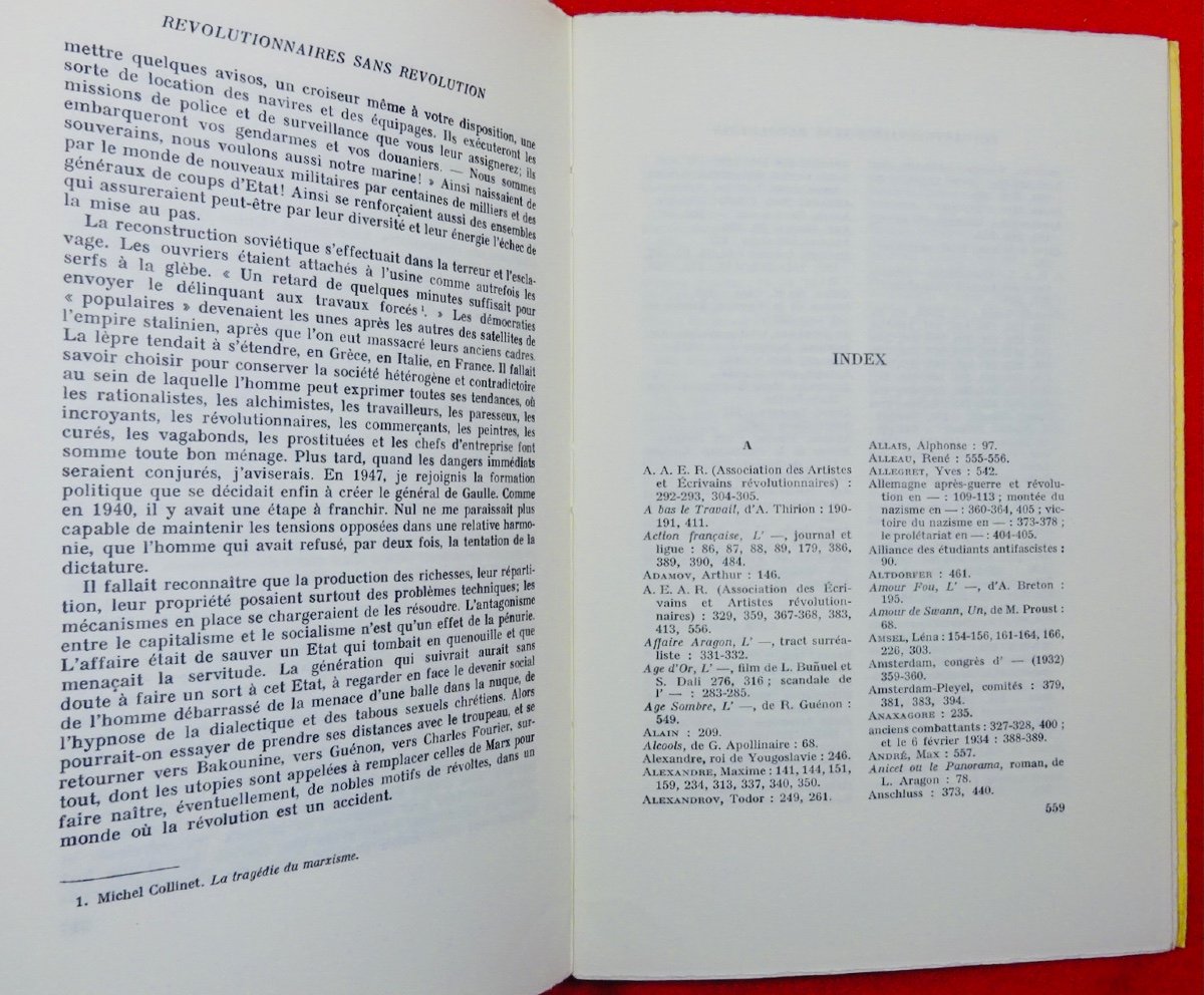 Thirion (andré) - Revolutionaries Without Revolution. Robert Laffont, 1972, Original Edition.-photo-3