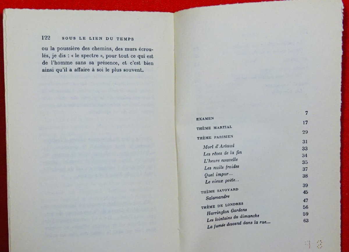 Thomas (henri) - Under The Bond Of Time. Gallimard, 1963. Sent By The Author.-photo-3