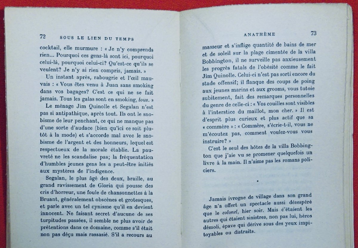 Thomas (henri) - Under The Bond Of Time. Gallimard, 1963. Sent By The Author.-photo-5