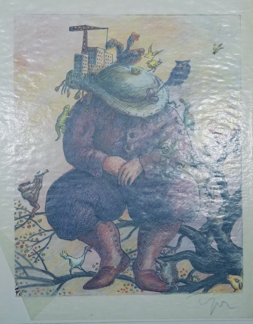 Topor (roland) - Toporland. Balland, 1977, With An Original Print By Roland Topor.-photo-2
