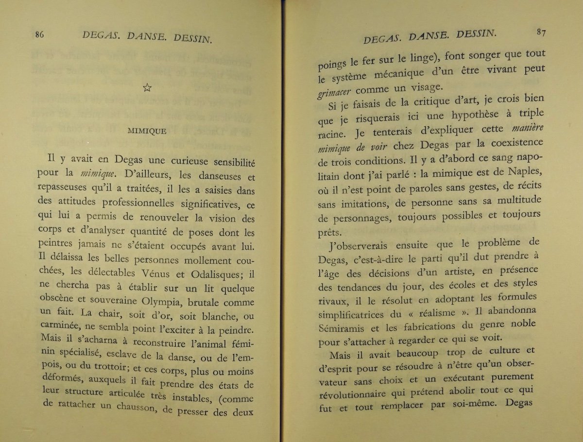 Valéry (paul) - Degas Dance Drawing. Gallimard, 1946, Cardboard Paul Bonet.-photo-3