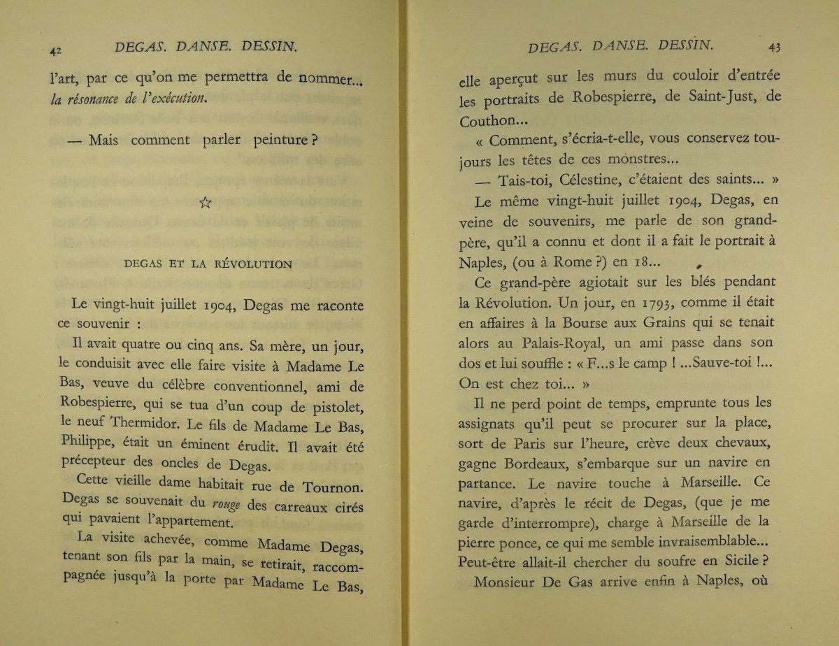Valéry (paul) - Degas Dance Drawing. Gallimard, 1946, Cardboard Paul Bonet.-photo-5