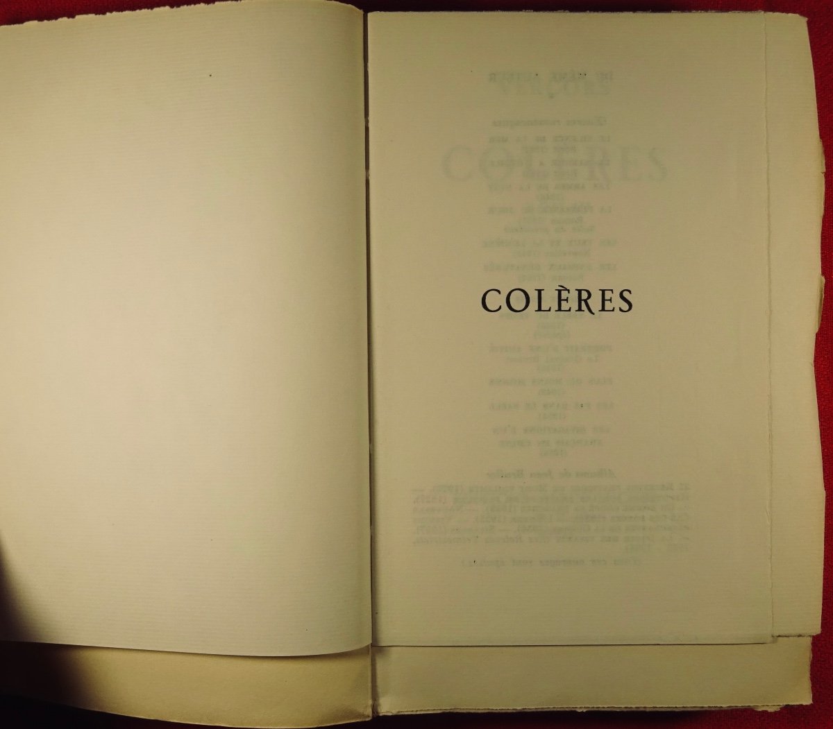 VERCORS - Colères. Roman.  Albin Michel, 1956, édition originale.-photo-2