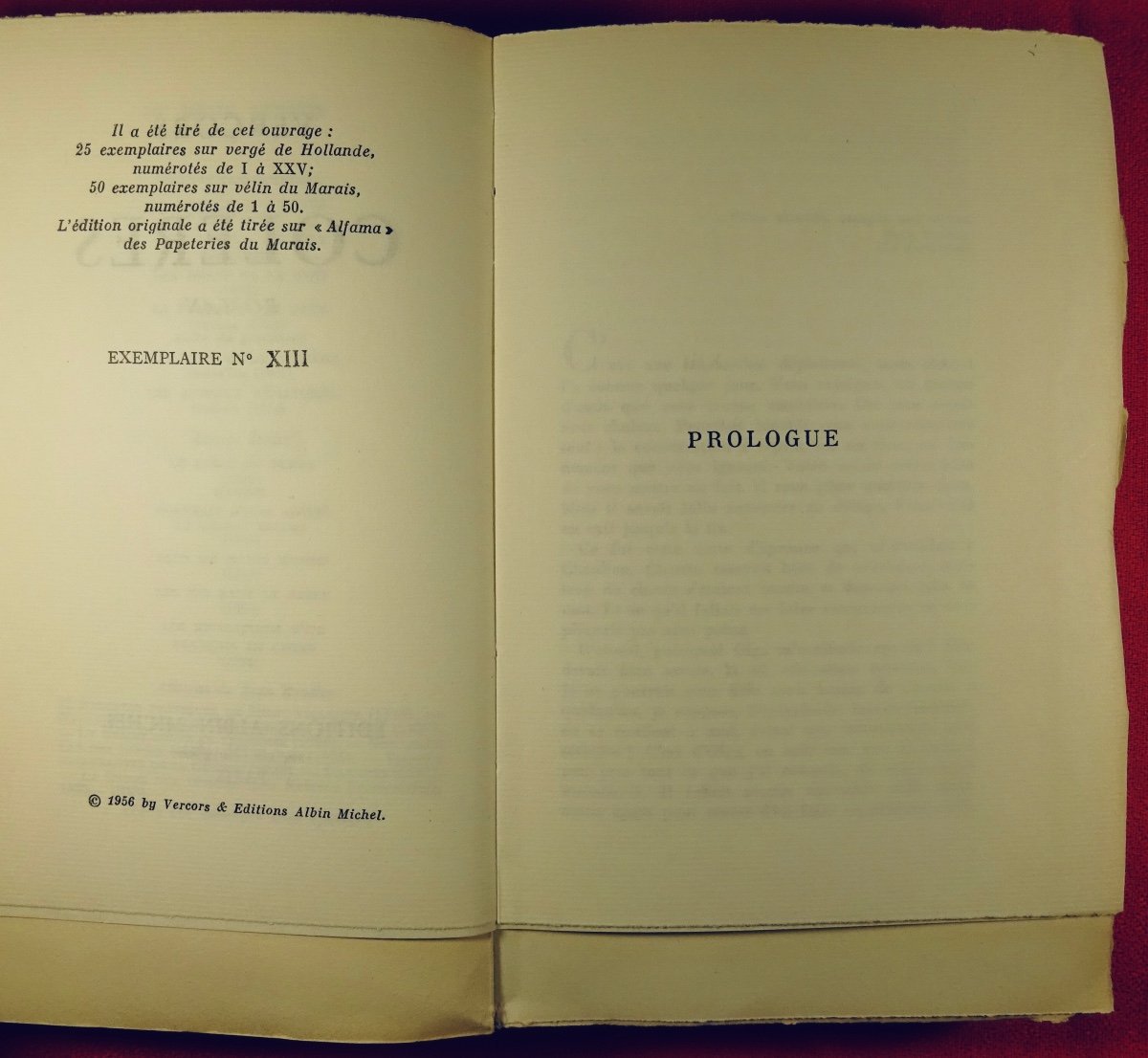 VERCORS - Colères. Roman.  Albin Michel, 1956, édition originale.-photo-4