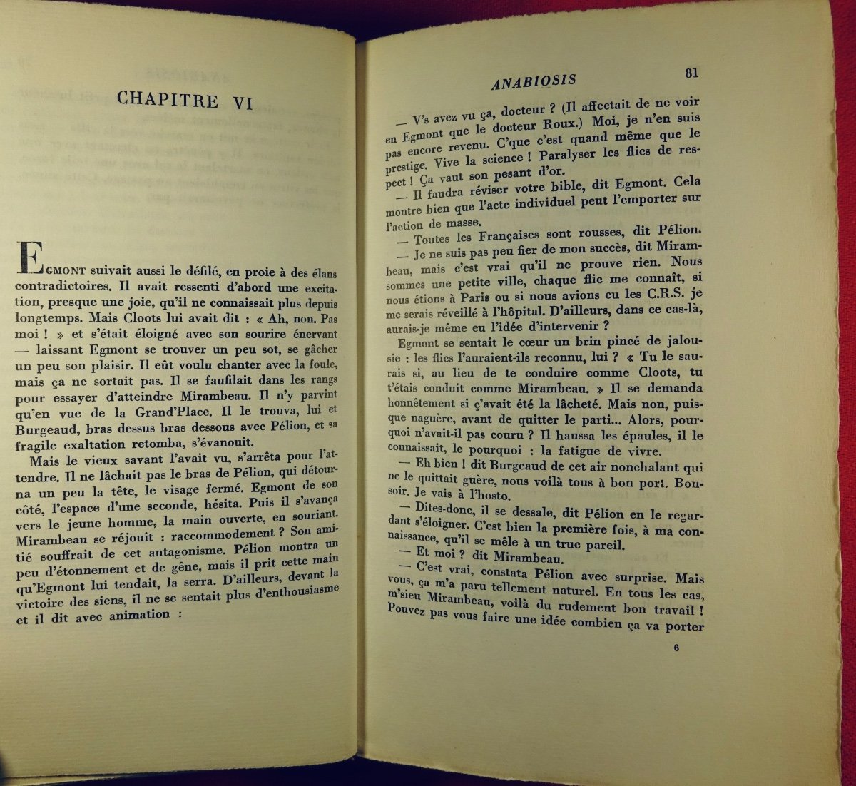 Vercors - Anger. Novel. Albin Michel, 1956, Original Edition.-photo-5