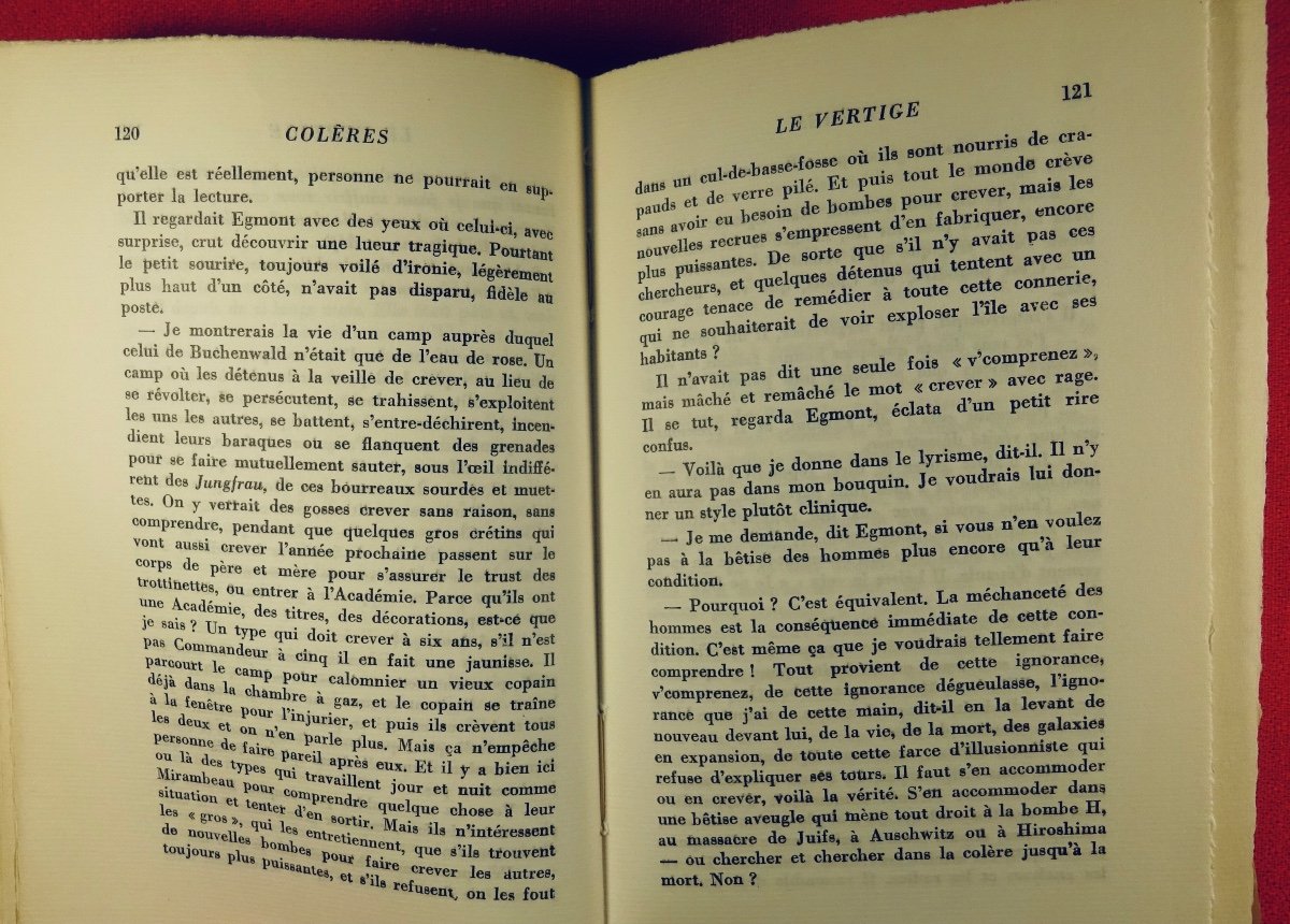 VERCORS - Colères. Roman.  Albin Michel, 1956, édition originale.-photo-6