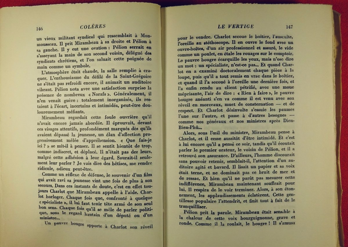 Vercors - Anger. Novel. Albin Michel, 1956, Original Edition.-photo-7