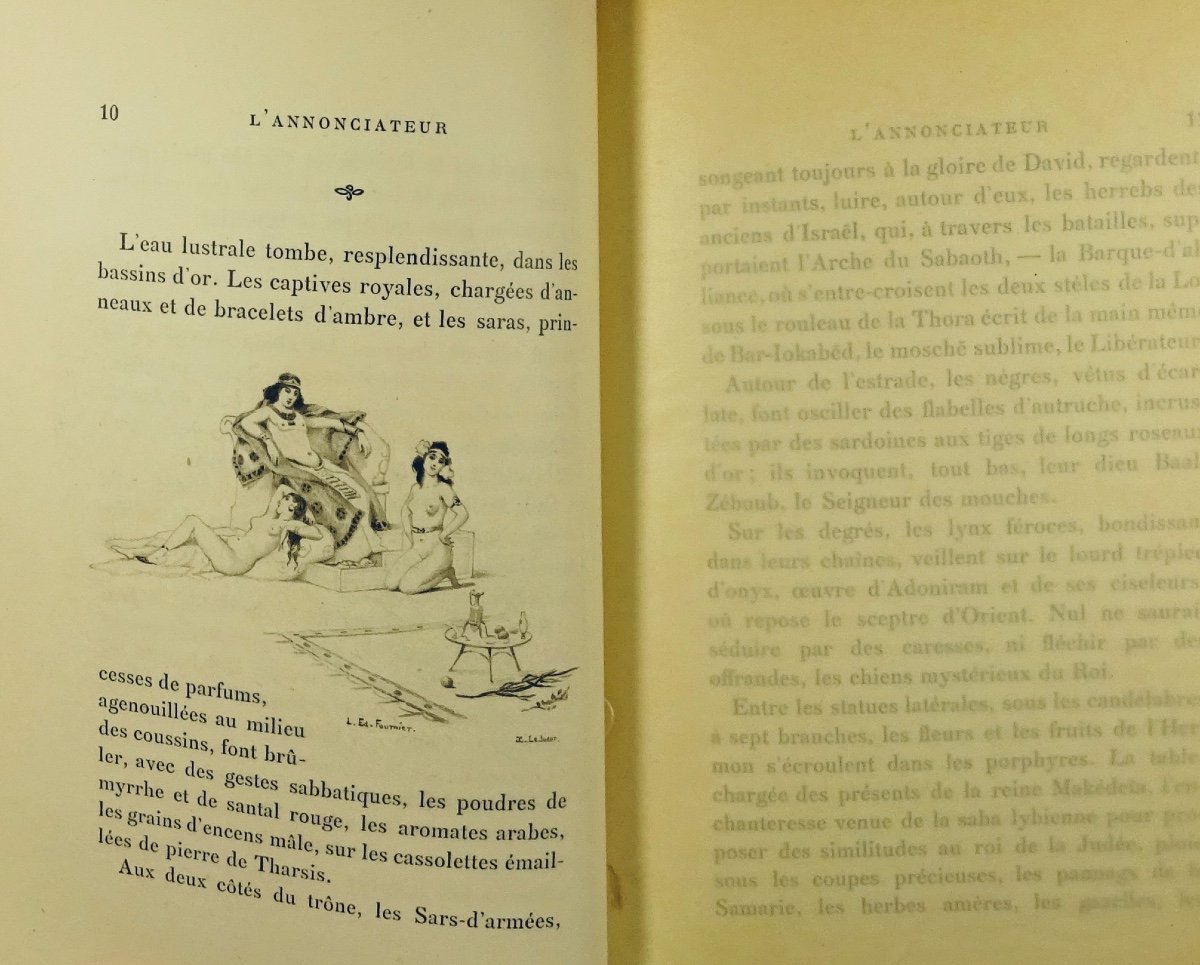 VILLIERS DE L'ISLE-ADAM - L'Annonciateur. Ferroud, 1905, illustré par FOURNIER.-photo-2