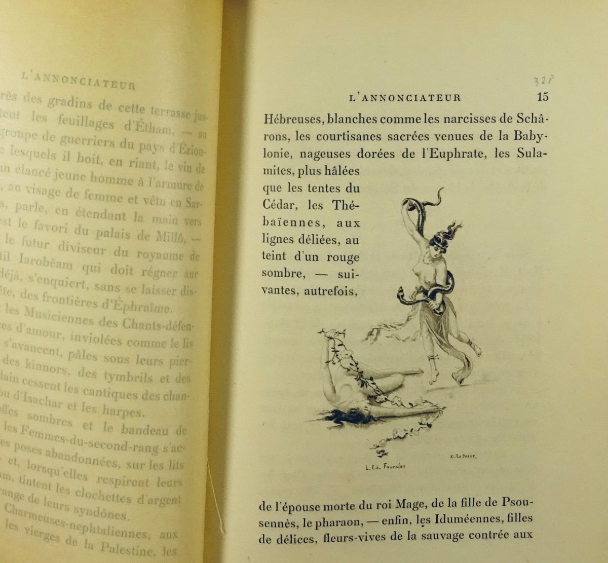 VILLIERS DE L'ISLE-ADAM - L'Annonciateur. Ferroud, 1905, illustré par FOURNIER.-photo-3