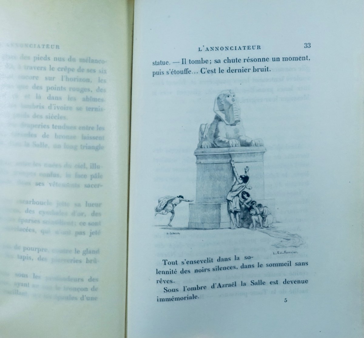 VILLIERS DE L'ISLE-ADAM - L'Annonciateur. Ferroud, 1905, illustré par FOURNIER.-photo-6