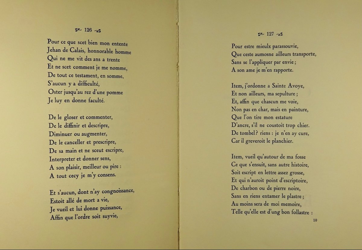 Villon (françois) - The Works. Paris, Crès Et Cie, 1929, Illustrated By Constant Le Breton.-photo-7