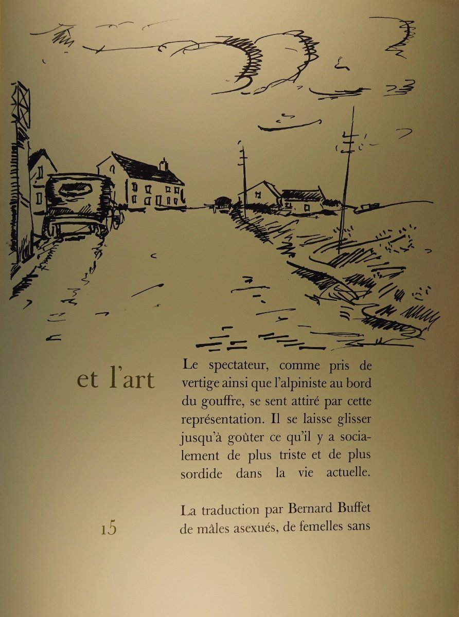 VLAMINCK - En Noir et en couleur. Grosrouvre, Vibert (aux dépens d'un amateur), 1962.-photo-4