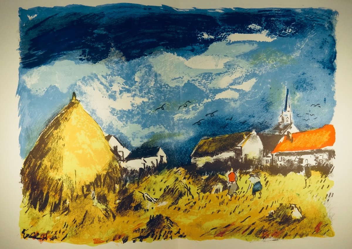 VLAMINCK - En Noir et en couleur. Grosrouvre, Vibert (aux dépens d'un amateur), 1962.-photo-7