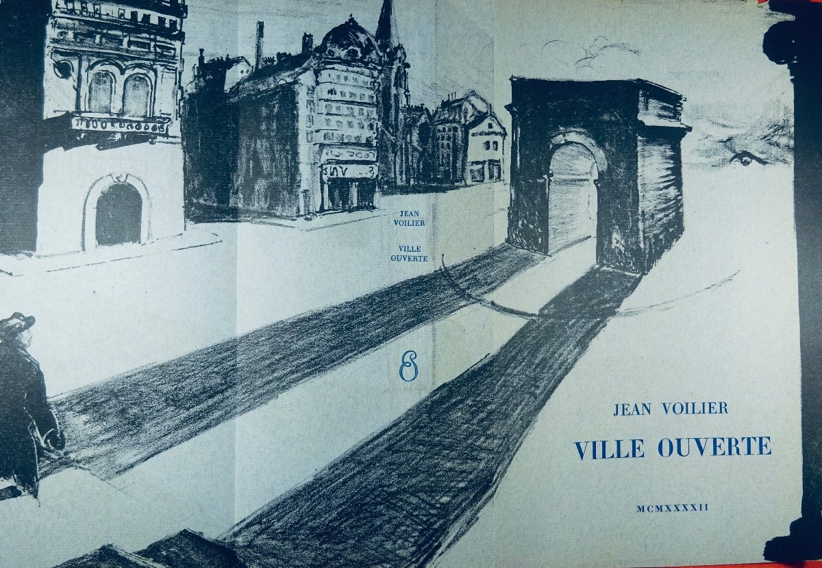 VOILIER (Jean) - Ville ouverte. Émile-Paul Frères,, 1942, illustré par Paul VALERY.
