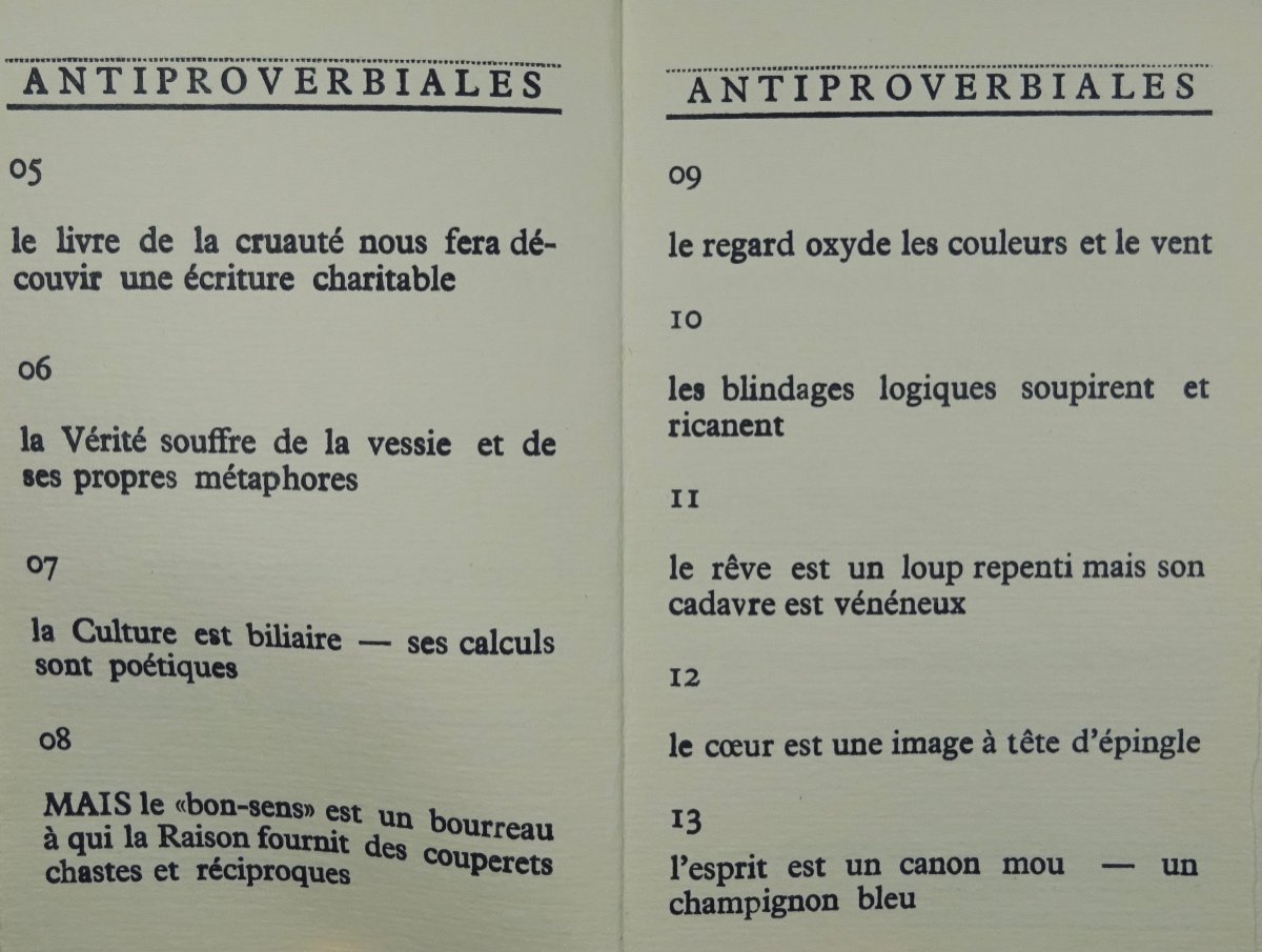 WINTER (Conrad) - Antiproverbiales. Baslieux, Chez Vodaine, 1974, illustré par VODAINE.-photo-1