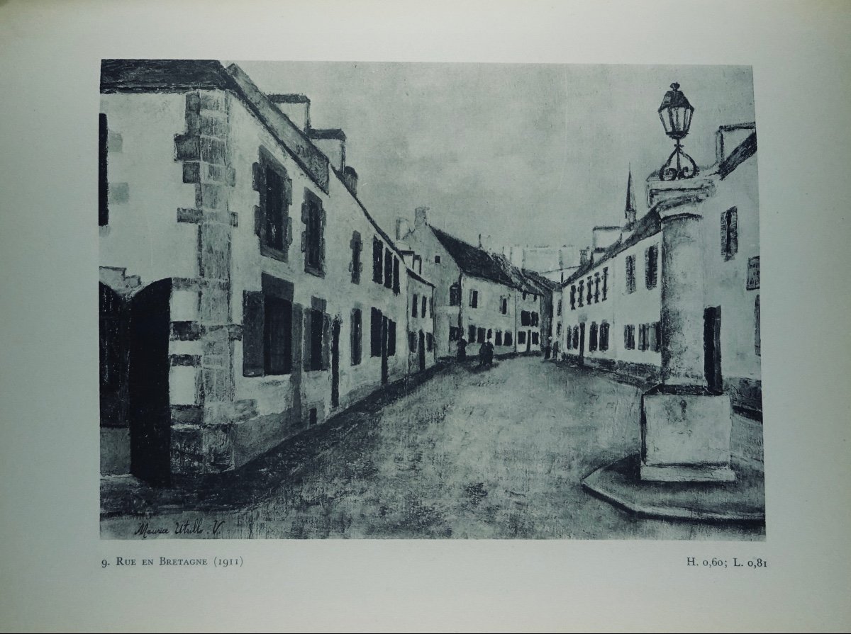 GAUTHIER - Utrillo. Galerie O. Pétridès et Editions du Chêne, 1944, une lithographie d'UTRILLO.-photo-4