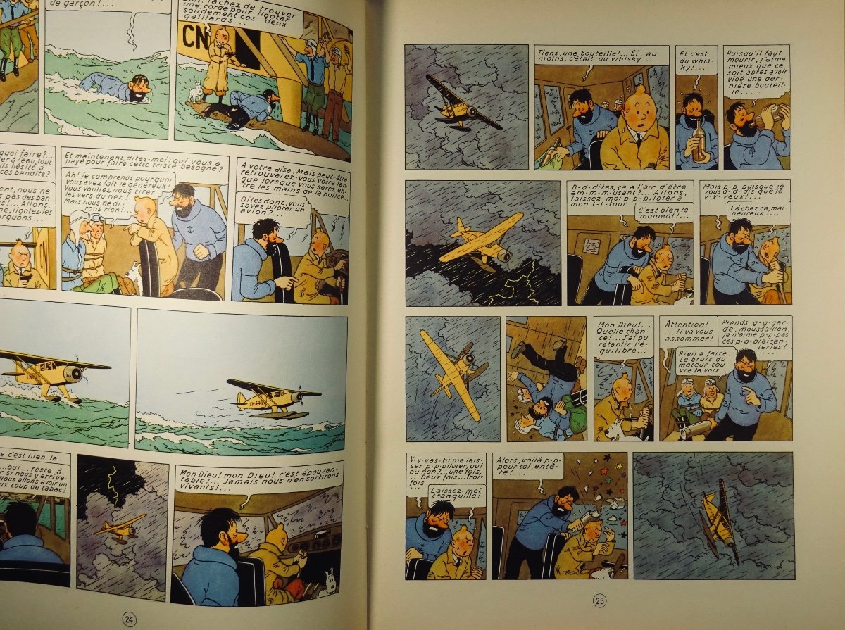HERGÉ - Les Aventures de Tintin. Le Crabe aux pinces d'or. Tournai, Casterman, 1947, dos B23.-photo-3