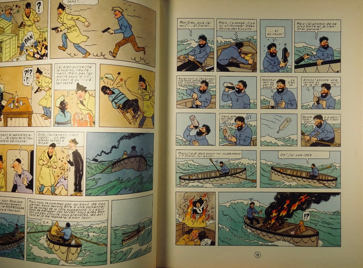 HERGÉ - Les Aventures de Tintin. Le Crabe aux pinces d'or. Tournai, Casterman, 1947, dos B23.-photo-5