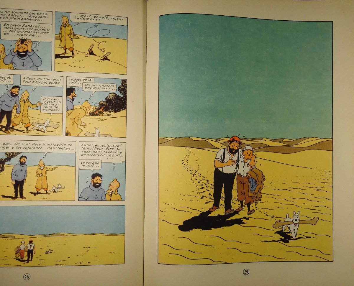 HERGÉ - Les Aventures de Tintin. Le Crabe aux pinces d'or. Tournai, Casterman, 1947, dos B23.-photo-8