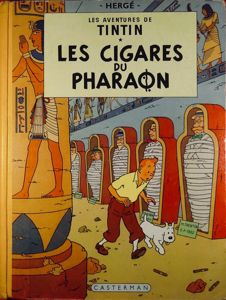Hergé - The Adventures Of Tintin. Cigars Of The Pharaoh. Tournai, Casterman, 1955, Spine B21bis.